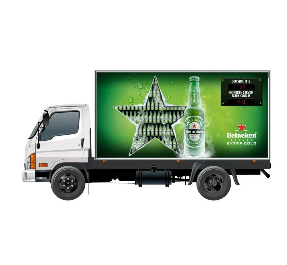 truck mobile led display panel moving led truck/trailer screen wall for advertising