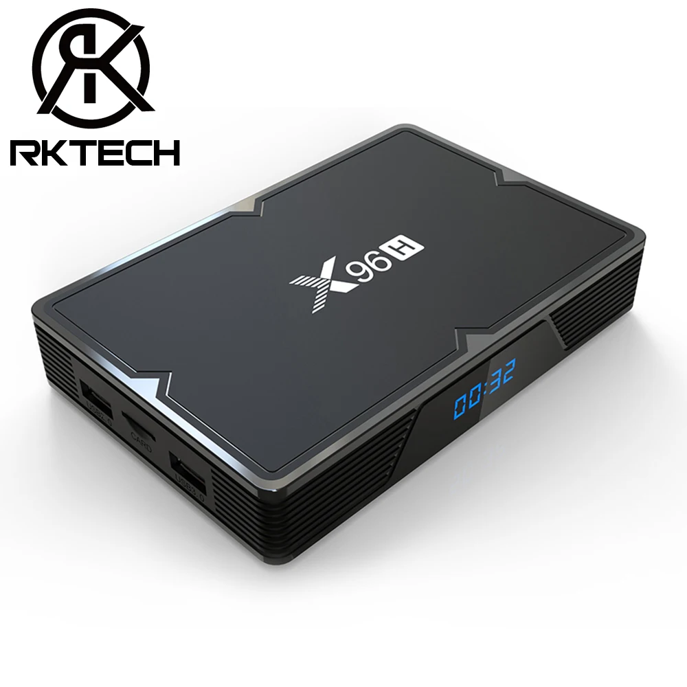 RK Новое поступление X96H Allwinner H603 Android TV приставка 4 Гб ОЗУ 32 Гб ПЗУ Mimo 2,4 ГГц/5,8 ГГц AC Wifi 100M LAN Android 9,0 BT4.1