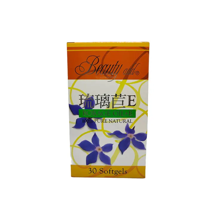 Vitamin E borage oil soft capsule for improving skin health supplement