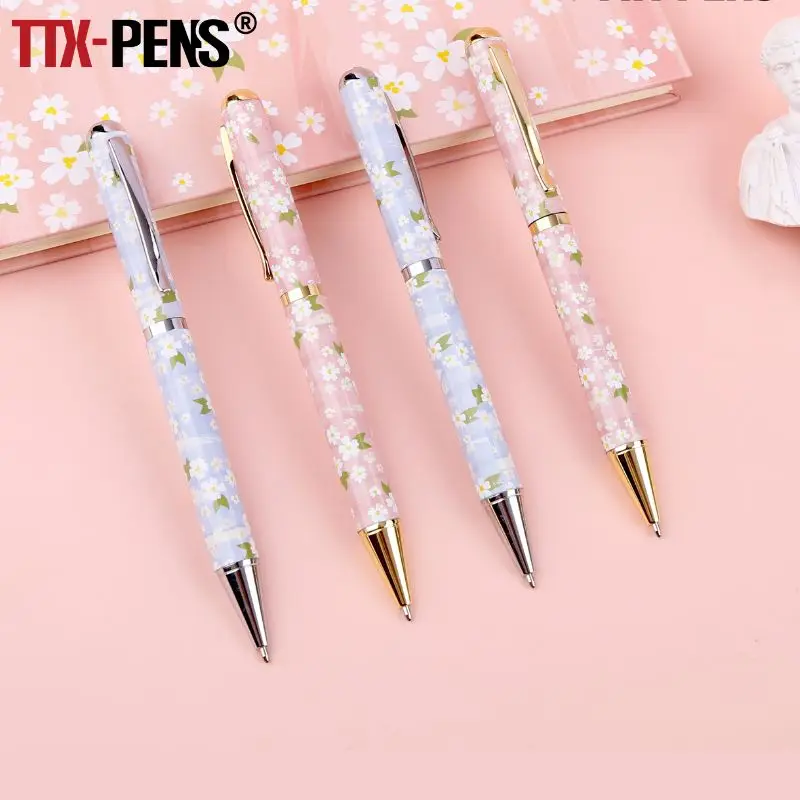 TTX Aluminum Color Matching Metallic Custom Logo Promotional Gift Luxury Personalized Ballpoint Pen Boligrafo