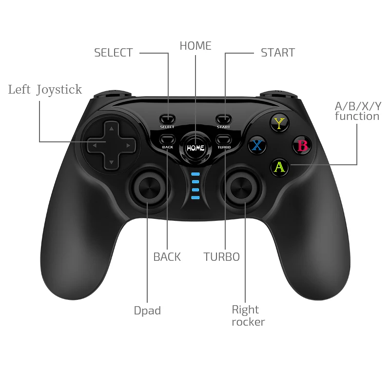 
Wireless Mobile Phone Gaming Controller For IOS TV Box For Android For Call Of Duty 