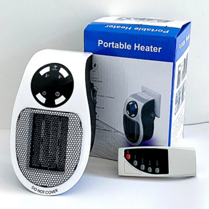 PTC Ceramic Heater Lcd Monitor 220V 500W Mini Usb Rechargeable Electric Room Heater Fan Personal Plug Electric Mini Heater