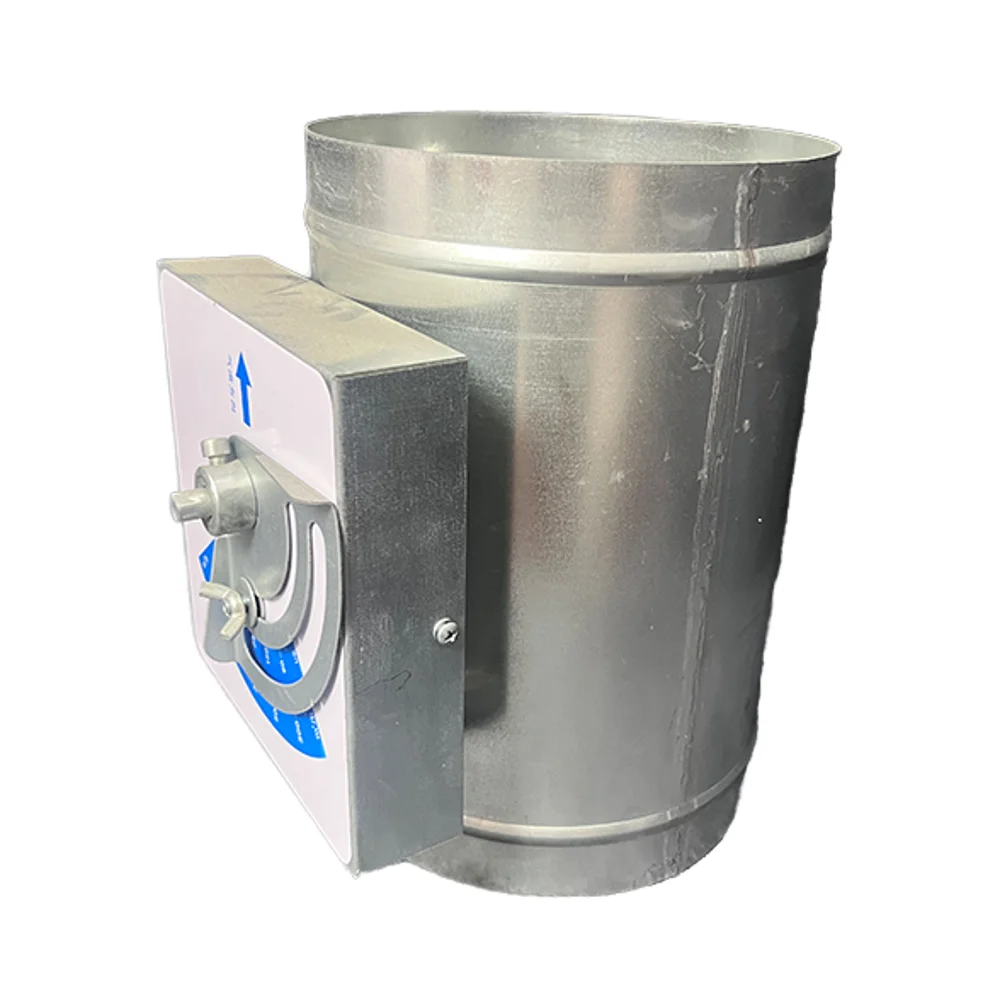 China factory custom round electric multi-leaf constant air volume regulating valve Hvac motorized volume control air damper