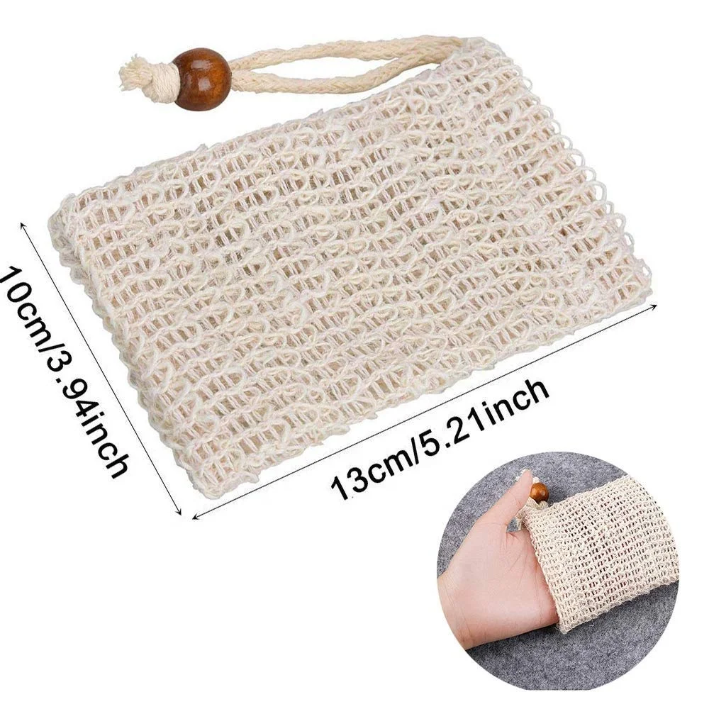 12x14cm Customized Reusable Jute Hemp Flax Jewelry Drawstring Pouch Soap Bag