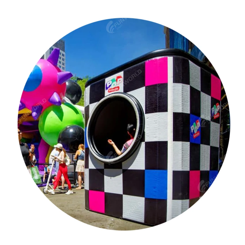 Funworldsport POP промо надувной портативный наружный рекламный крошечный дом
