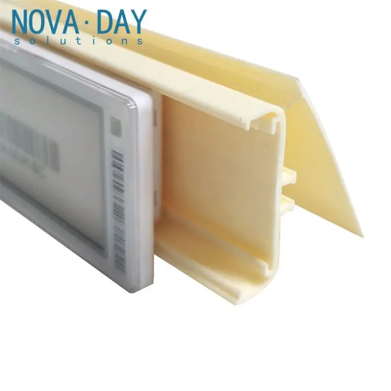 Полка для супермаркетов Hangzhou Novaday полоса данных продуктового магазина прозрачная ценник держатель этикеток пластиковые держатели подвесных
