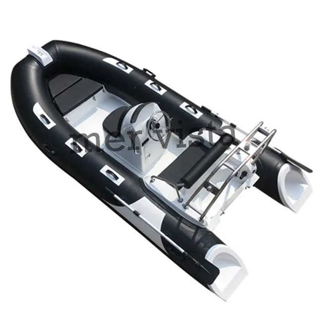 Europe Popular 3.9m Fiberglass Hull Inflatable Rib Boat With Center Console