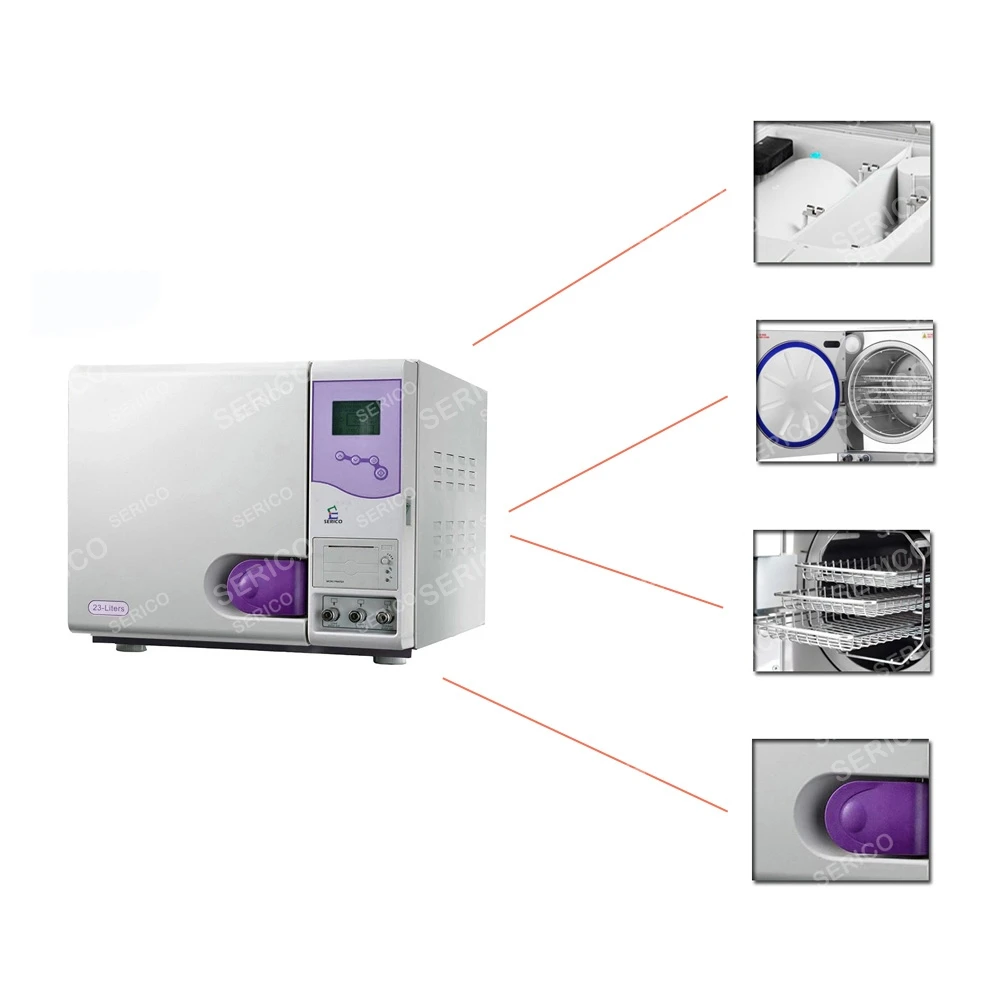 SERICO 18L Table Top Autoclave Dental Autoclave Class B  Model TANZO E18 For Hospital and Clinic