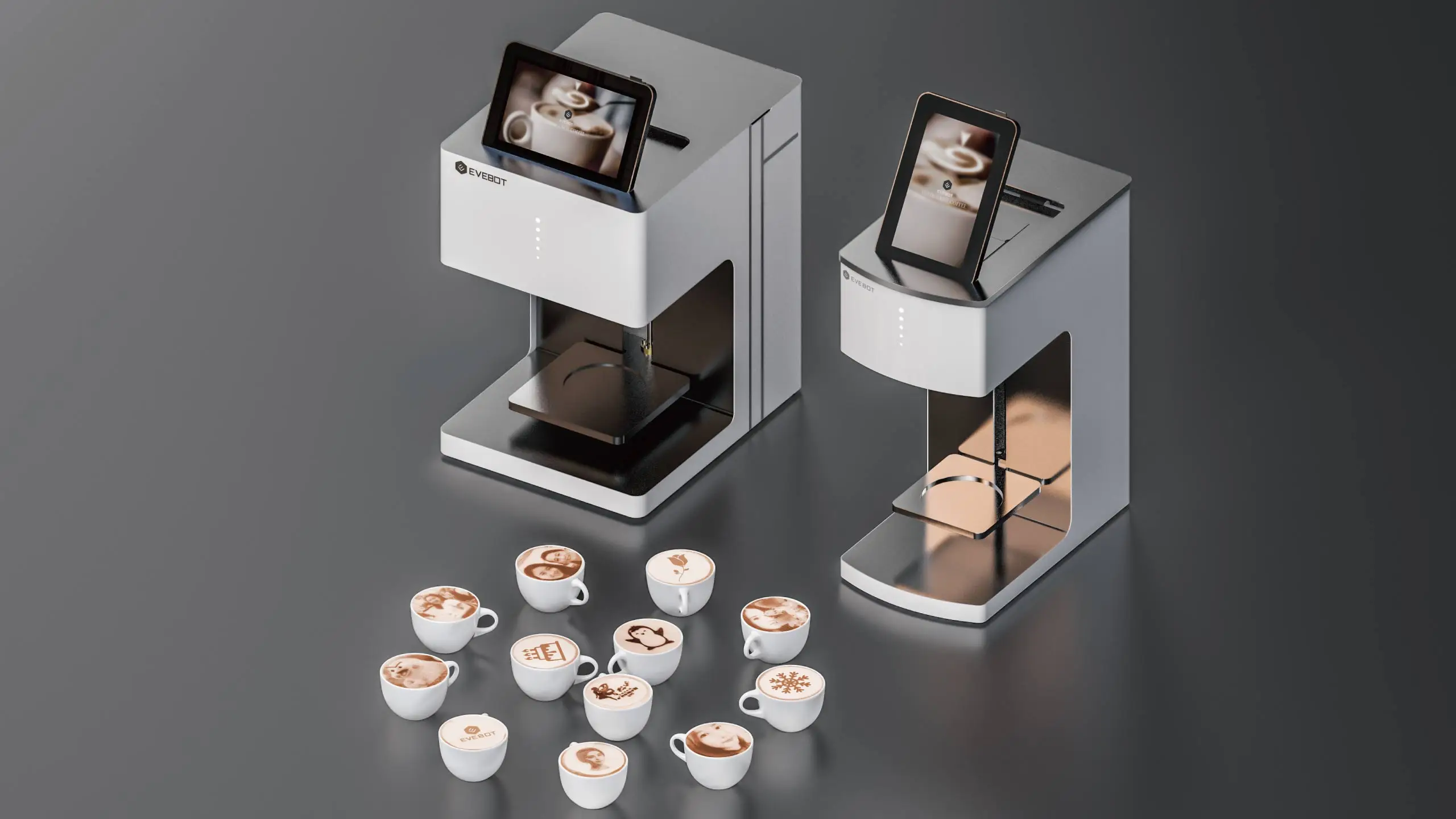 2021 New design coffee printer food macarons cake chocolate cappuccino latte coffee machine printer automatic coffee machine