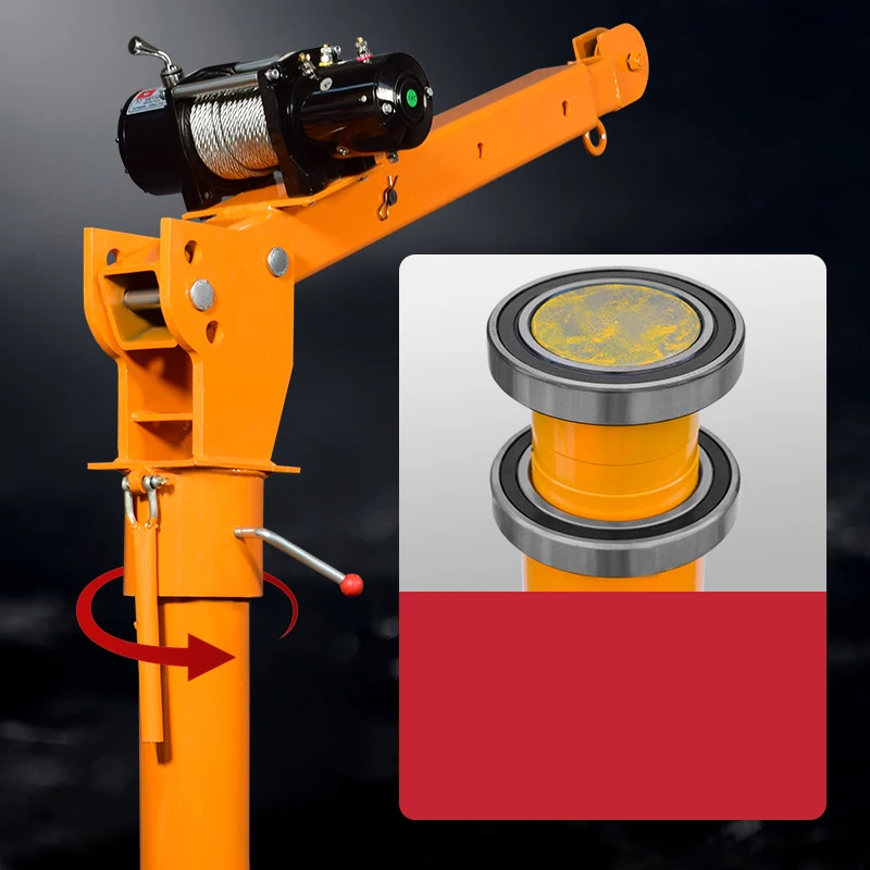 Jib crane 0.5/ 1/ 2 ton jib crane  lifting free standing post mounted folding jib crane for pickup truck