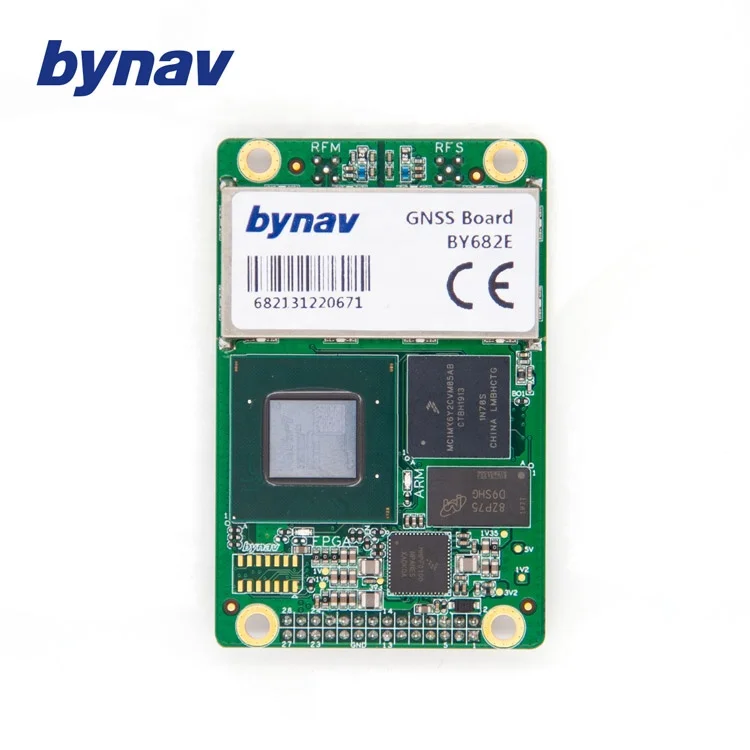 BY682E full-system dual antenna heading GNSS OEM Board GPS RTK receiver