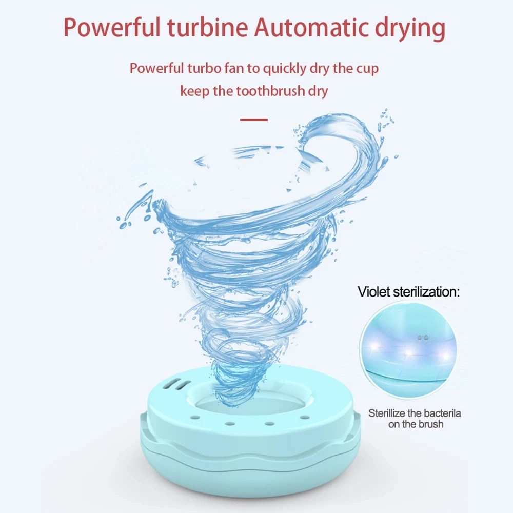 Intelligent Automatic Electric Toothbrush 3 Modes Rechargeable Sonic Toothbrush Ultrasonic 360 Washable Electric Baby Toothbrush