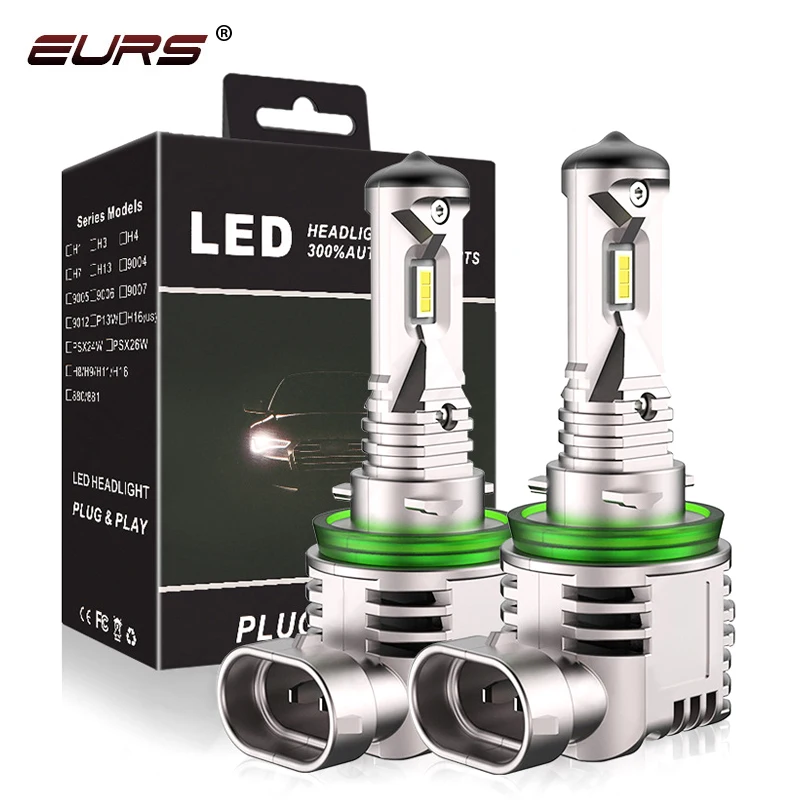 Car Headlight Bulb H4 LED H7 H8 H9 HB3 H11 LED HB4 H27 9005 9006 880 881 8000LM Extremely Bright 6000K Motor Auto Fog Lamp