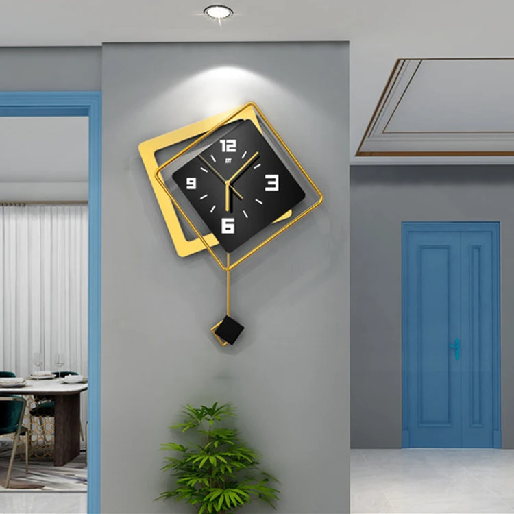 Light luxury wall clock living room home decoration fashion and creativity personalized wall clock