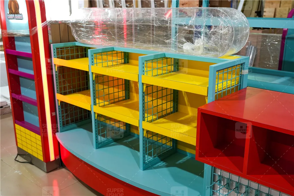 Retail Custom Toy Doll Kiosk Design Trendy Gift Souvenir Shopping Mall Display Fixtures Decoration Custom Kiosk Stands for Mall