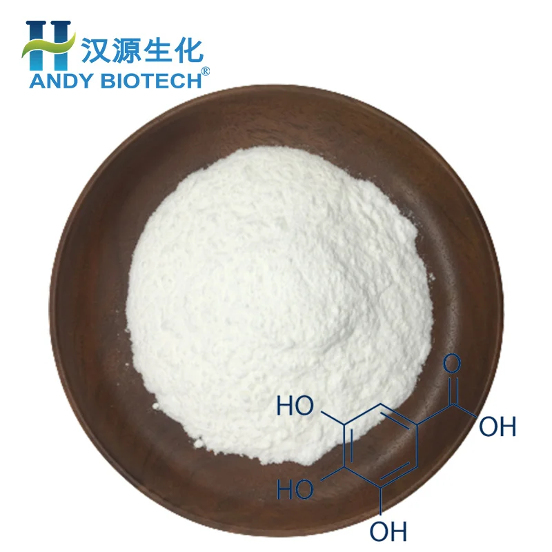 Food Grade Galla Chinensis Extract Powder CAS No 149-91-7 99% white Anhydrous Gallic Acid Powder