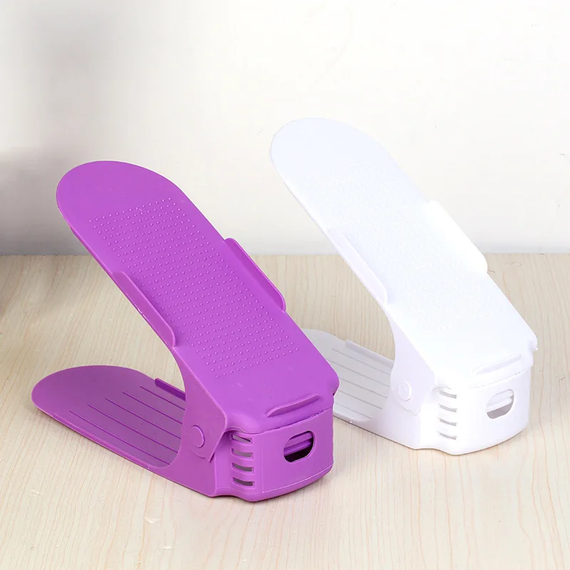 Shoe Slots Organizer,Adjustable Shoe Stacker Space Saver,Double Deck Shoe Rack Holder For Closet Organization