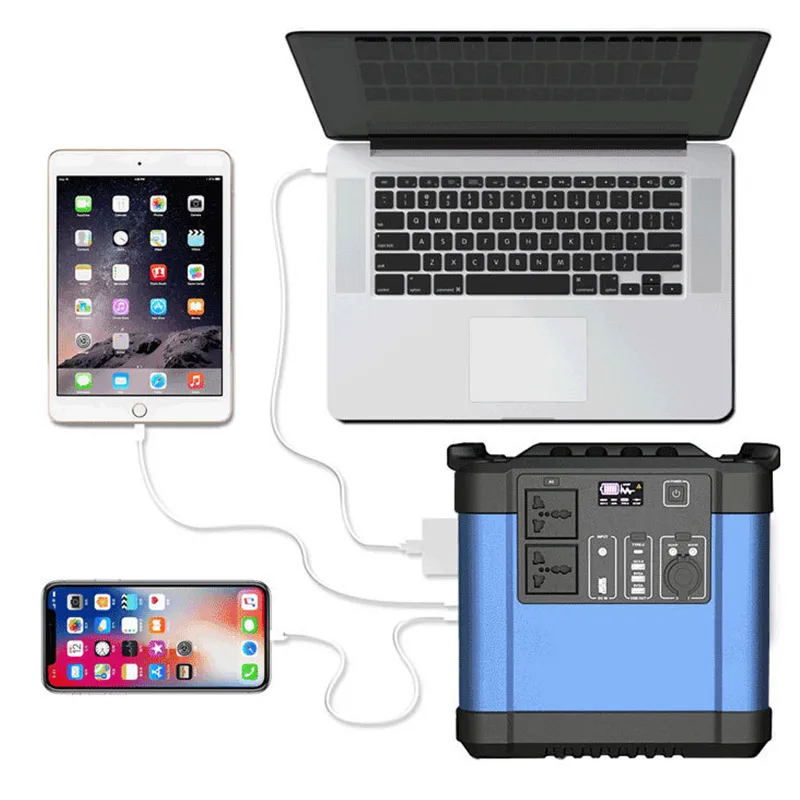 Lithium Ion Battery Portable Solar Generator Portable Power Station Off Grid 110v 220v 1000w 1500w 2000w 3000w Solar Panel Car