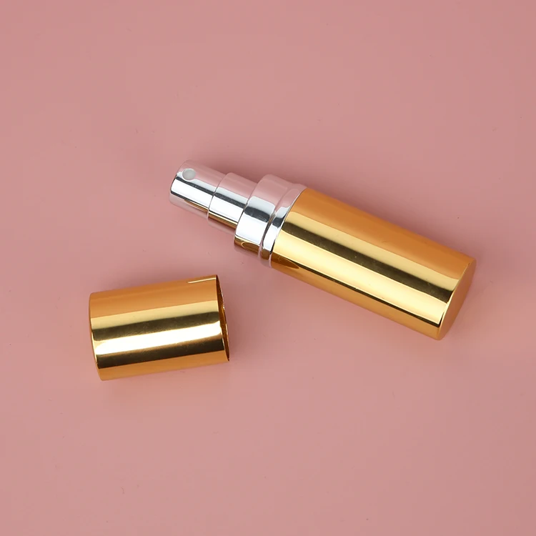 Travel Mini Portable Size 6ml 8ml 10ml 15ml Cap Metal Spray Refill Atomiser Aluminum Refillable Perfume Bottle