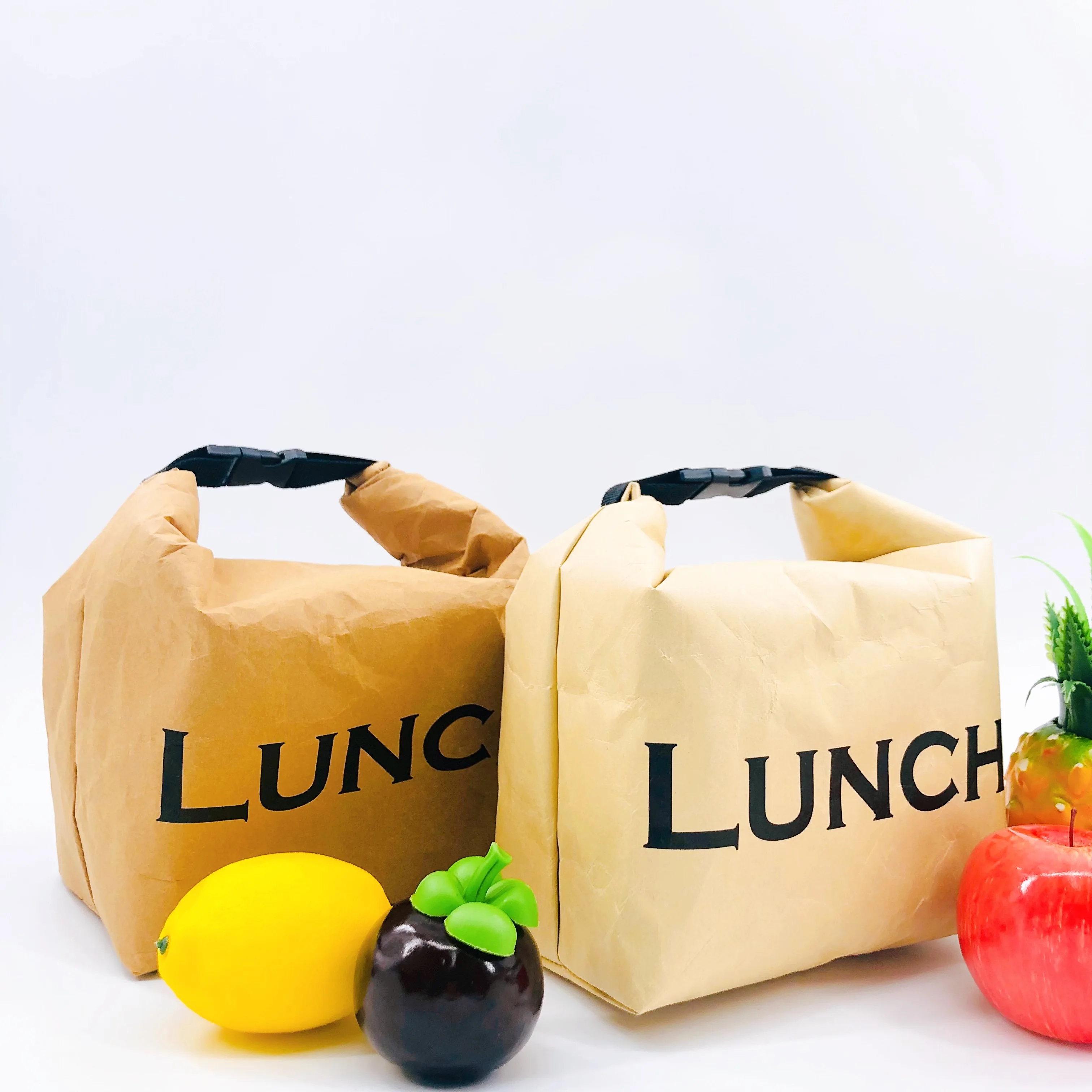 BSCI Factory Wholesale Cheap Eco Friendly Thermal Food Delivery Bag Brown Insulated Mini Paper Lunch Cooler Bag