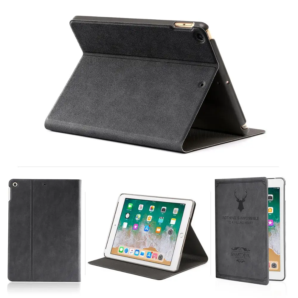 
High Quality Cover for iPad Air2 Case Knight PU Leather Book Folio Case for iPad Air 2 