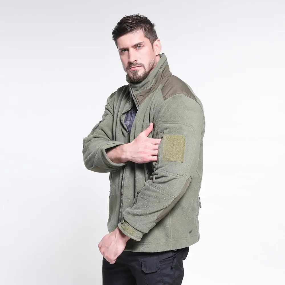 
Mens hunting polar fleece jacket for outdoor hiking and hunting 