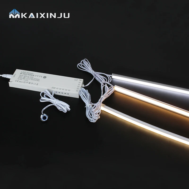 KXJ led recessed cabinet light strip self adhesive low voltage strip light laminate light cabinet power dupont wire transformer