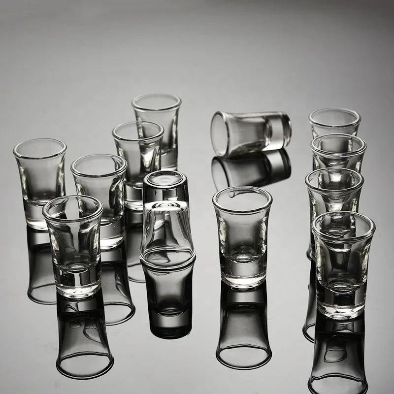 Factory hot sale 1.4 Ounce Heavy Base Shot Glass Set Soda Lime Tequlia Shot Glass