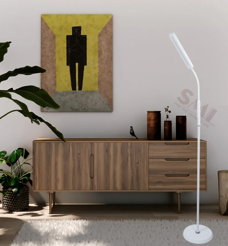 SML Step-less Dimmer LED Smart White Floor Lamp Standing Modern for Living Room Standing Floor Lamp