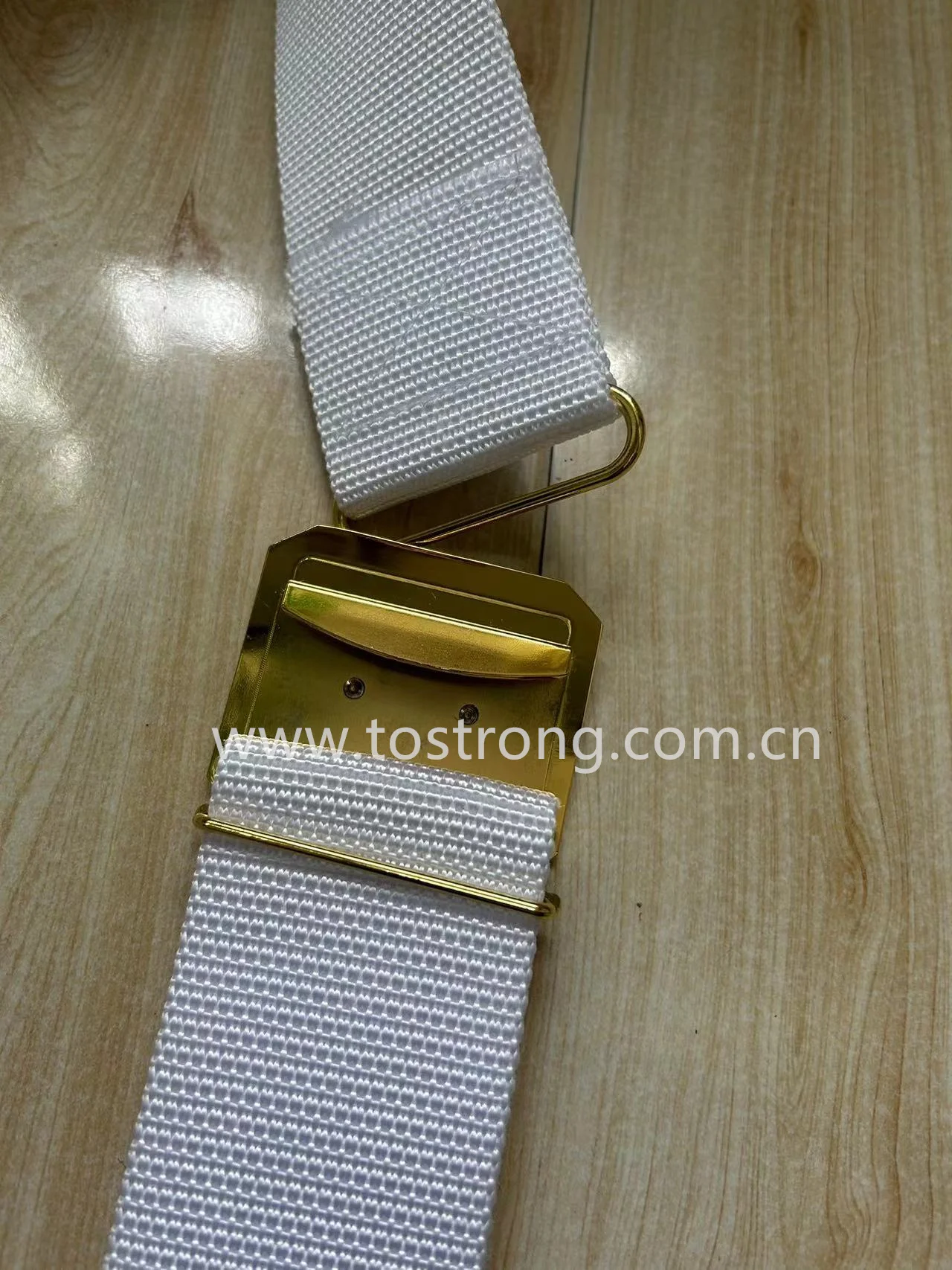 Wholesale custom belt buckle high quality fabric belts with metal buckle