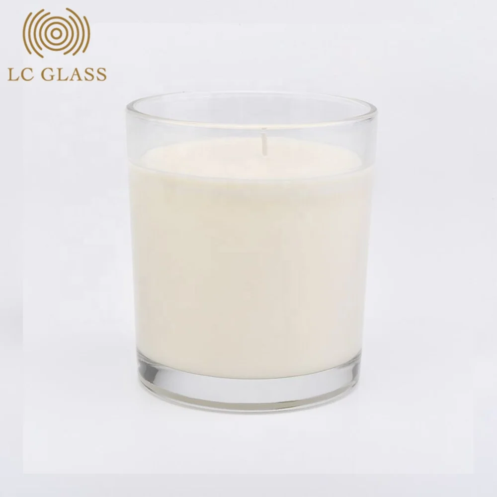 
wholesale 8oz 10oz Soy wax scented candle holder & candle glass jar with lid & empty candle containers 