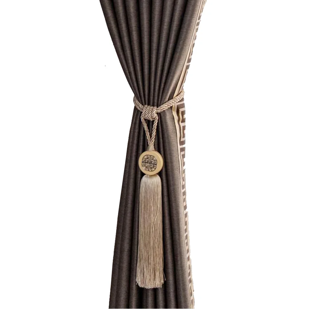 2023 new Chinese style customized full shading blackout curtains landscape painting classic window curtains for study bedroom