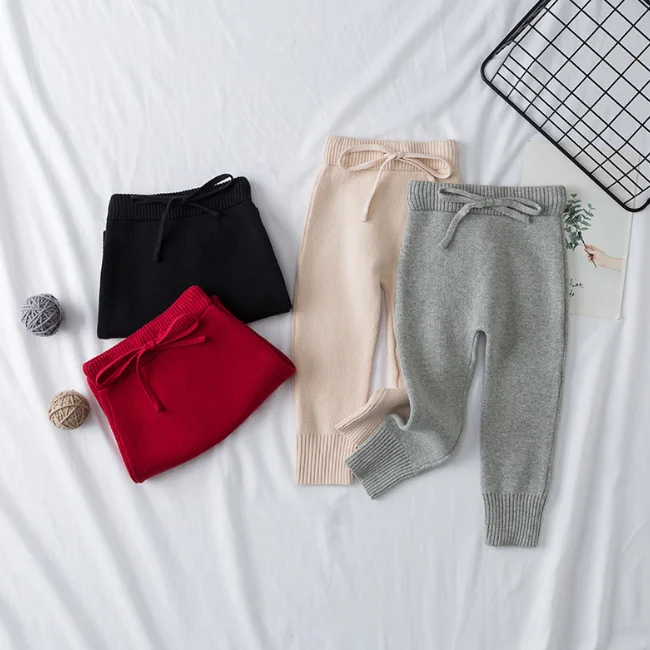 PHB 60205 blank knitted design winter 2018 cloth baby pants