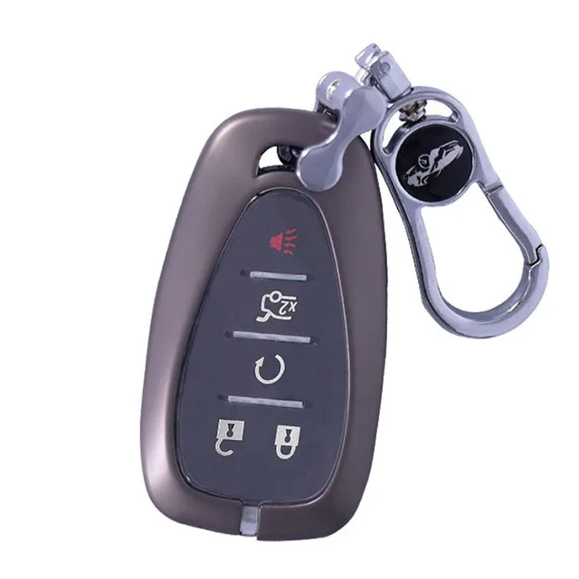 Chevrolet series metal car  key case cover and zinc alloy remote smart car key case cover with hook