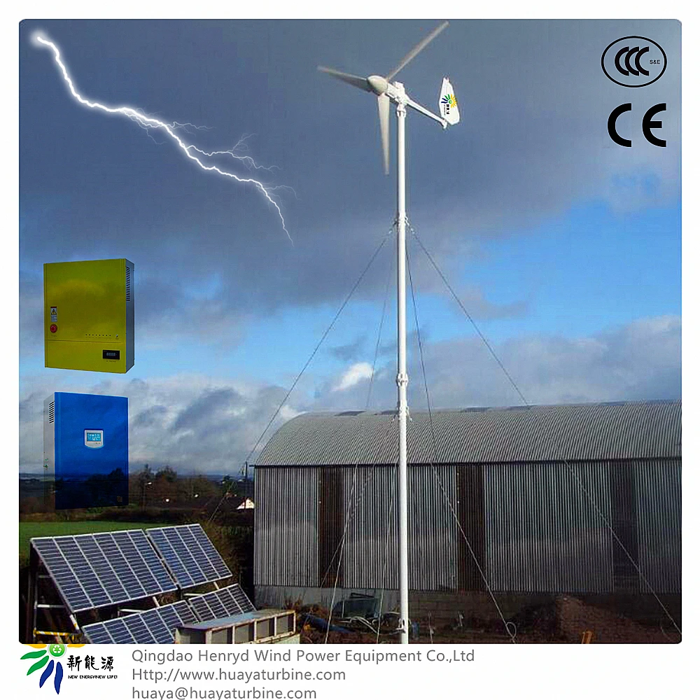 5kw wind turbine generator 48v for 5kw 10kw Home Power supply System Solar Power System Hybrid inverter