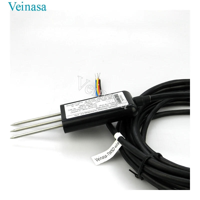 Veinasa-TWD Underground Soil Temperature Conductivity Sensor Arduino 4-20ma for Smart Farm System