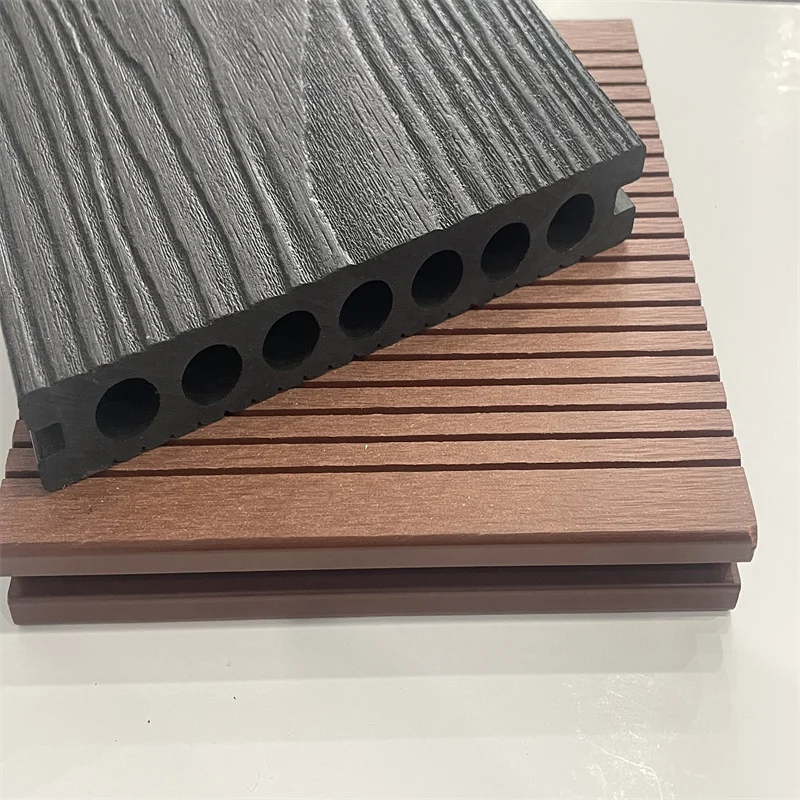 Durable Outdoor  WPC Flooring Wood Grain WPC Decking Wood Plastic Composite Decking