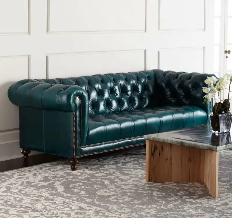 Custom furniture  Sitting room Italian cowhide 3-seater sofa