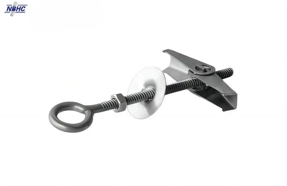 NBHC017AN Good price Fastener carbon steel Fixings Spring Anchor Expansion  Toggle Bolt With C-Hook/Sheep Eye Hook
