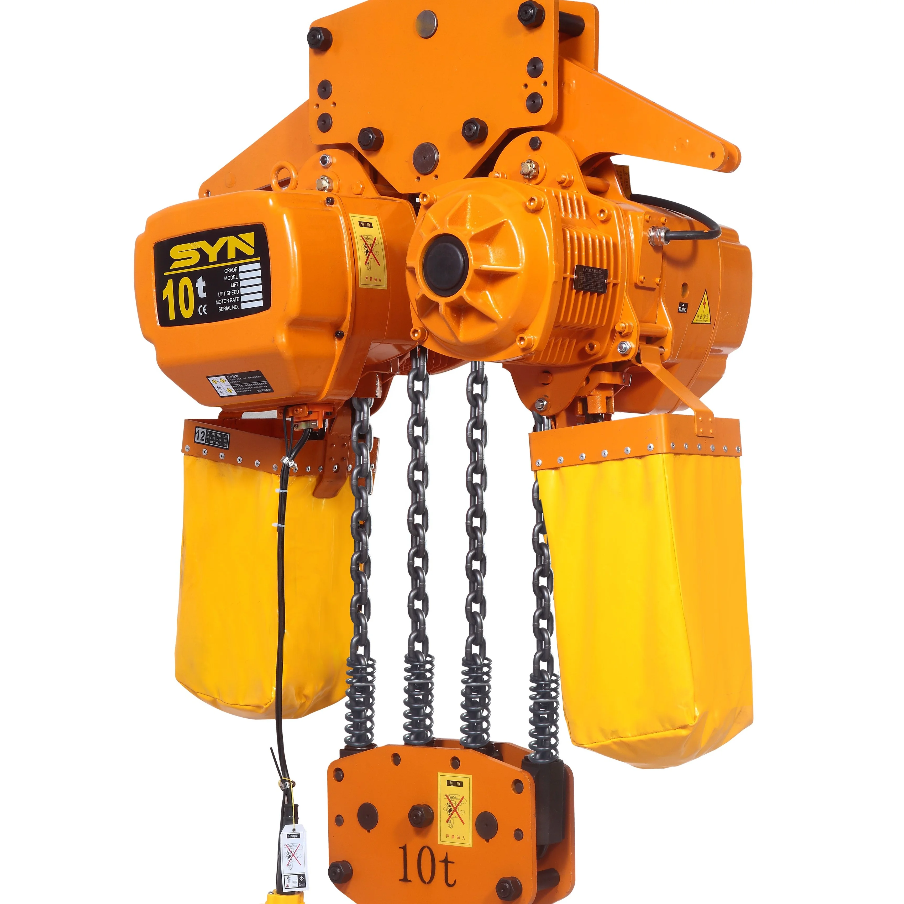 Electric winch hoist 2 ton with hook chain stationary electric rope hoist