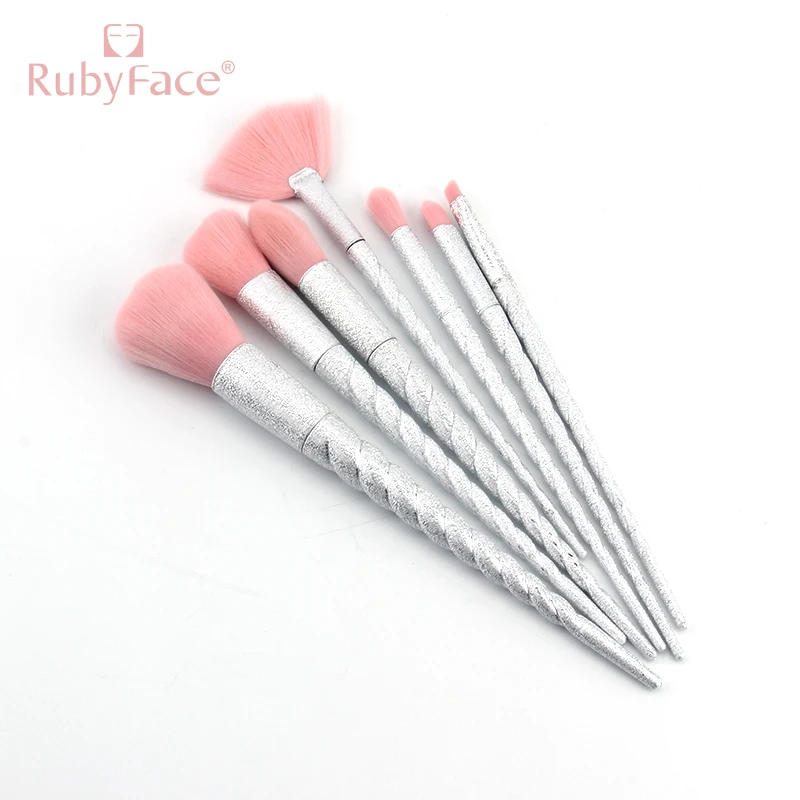 7 pcs rubyface  makeup brushes set  2020 In Stock factory supply