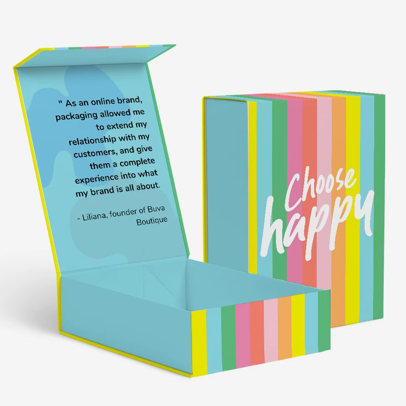 Wholesale Price Custom Full Rigid Large Magnet Lid Packaging Boxes Closure Folding Luxury White Black Flip Magnetic Gift Box