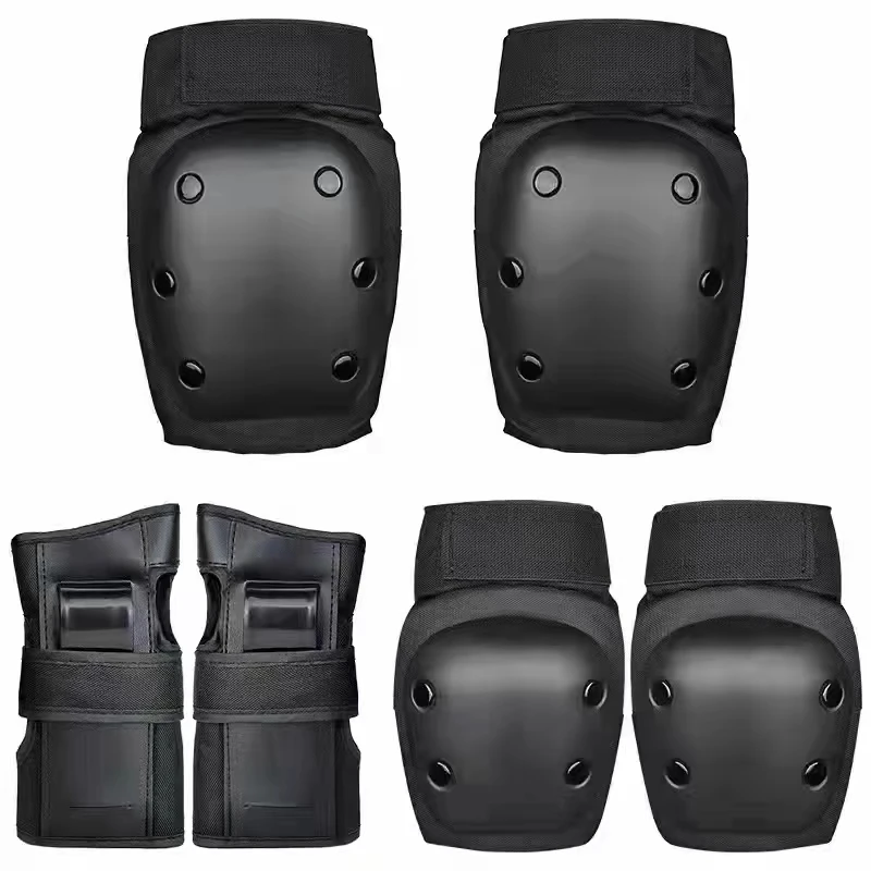 YSMLE Ice Roller Skating Protective Gear Elbow Knee Pads Kids Adults Wrist Safety Guard Cycling Riding Protector