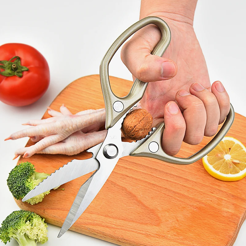 Многофункциональные долговечные сверхпрочные кухонные ножницы из нержавеющей