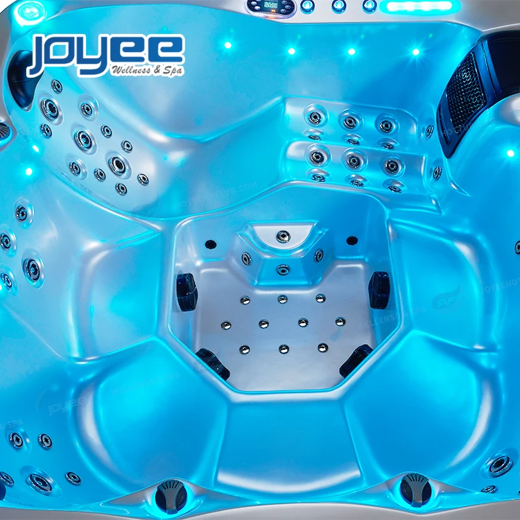  Новый продукт от JOYEE на 4 5 6 человек отдельно стоящая импортная акриловая террасная уличная спа-ванна гидромассажная