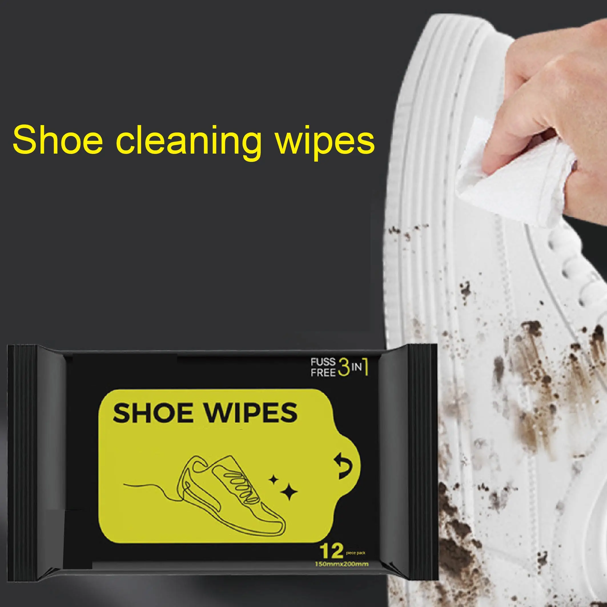 Wholesale High Quality Disposable Travel Portable Leather White Shoes Cleaner Quick Sneakers Cleaning Wet Wipes