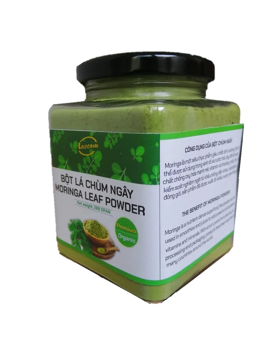 ATL GLOBAL - MORINGA POWDER ORGANIC POWDER BAG GLASS PACKAGING ISO, HALAL CERTIFICATE VIETNAM