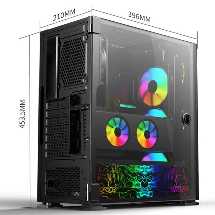 Factory outlet desktop case pc chassis accessories gamer cabinet cpu gaming pc case computer