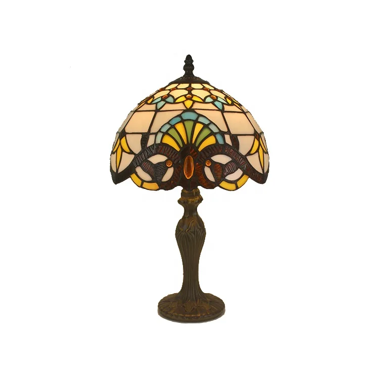 Guangdong Tiffany Style 12 Inch Hanging Lamps Victorian Stained Glass Lampshade