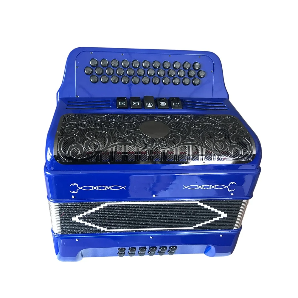 34 Buttons 12 Bass 5 Registers Royal Blue Student Accordion accordions Musical JB3412D